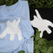 AEAE - FLASHED CATS EYE CROP T-SHIRTS [SKYBLUE]