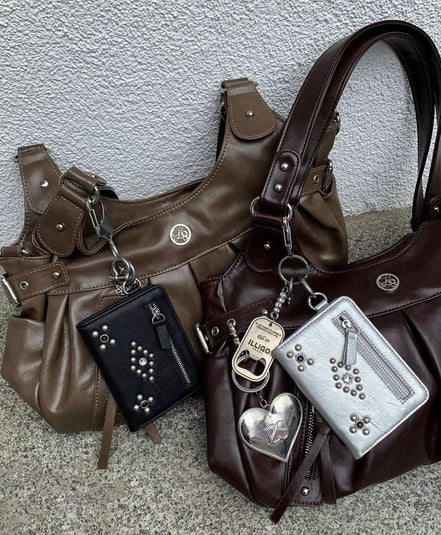 ambler buckle shoulder bag (brown)