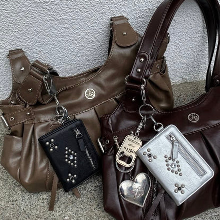 ambler buckle shoulder bag (brown)