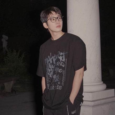 MAHAGRID - CORP TEE (BLACK) [SEVENTEEN WONWOO/ JEONGHAN同款]