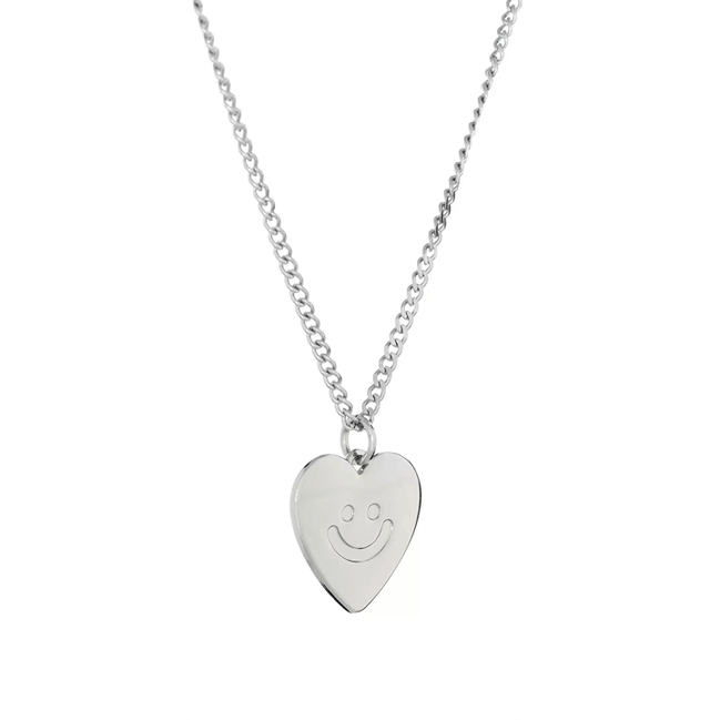 Almost Blue -  HEART SMILE NECKLACE