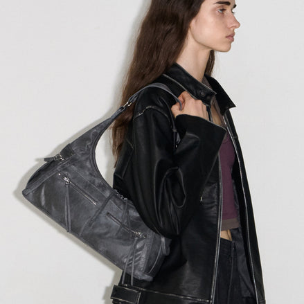READY HOBO BAG (METAL GREY)