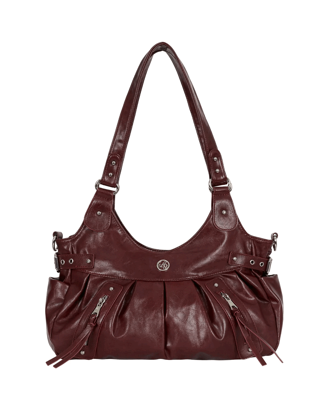 ambler buckle shoulder bag (burgundy)