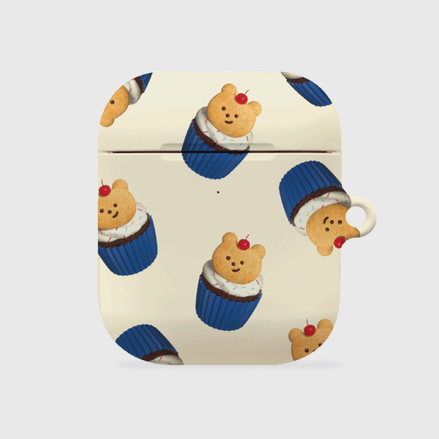 the nine mall - pattern gummy muffin AirPods/ AirPods pro hard case