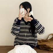 KR STRIPED COLLAR KNIT TOP (3 COLORS)