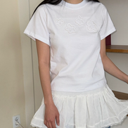 KR FLOWERS CROP TSHIRT (5 COLORS)
