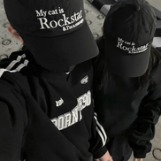 JOEGUSH - Rockstar cat Nylon cap (Black)