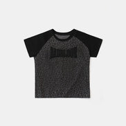 bad blood - Contrast short sleeve (Black Leopard)