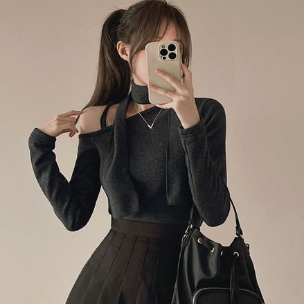 KR HANNI MUFFLER TOP SET (3 COLORS)