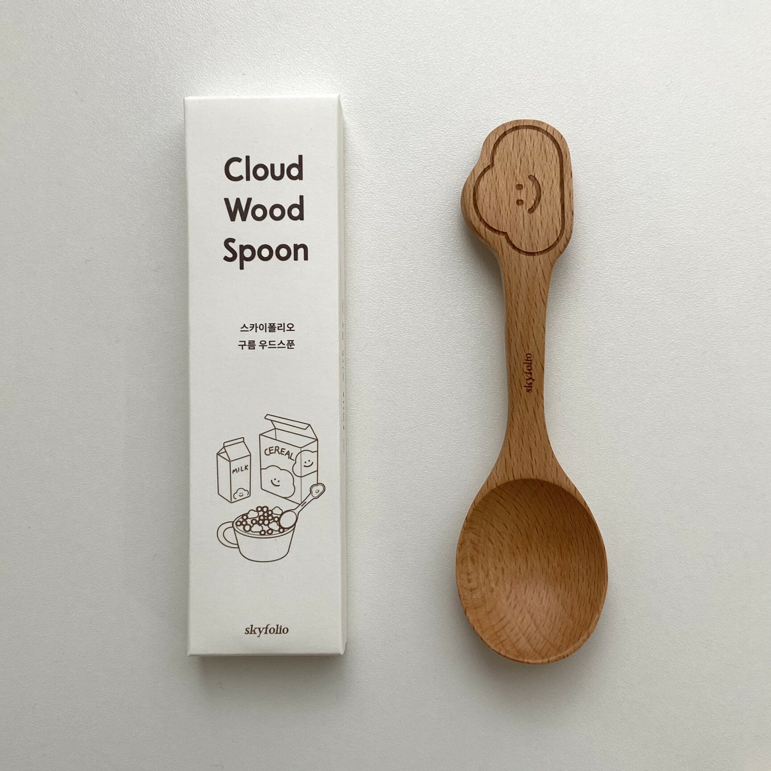 Skyfolio - cloud wood spoon