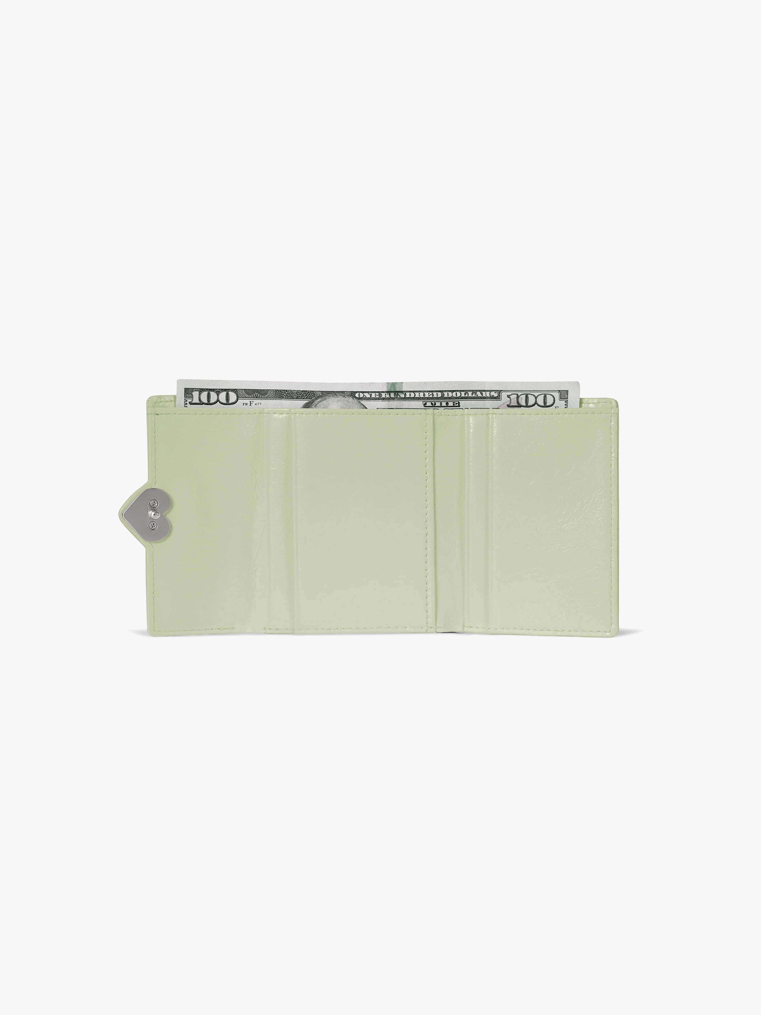 HEARTY FLAP WALLET (PISTACHIO)