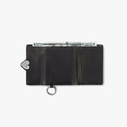 HEARTY FLAP WALLET with O-RING (BROWN)
