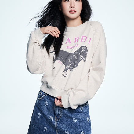 MARDI MERCREDI - SWEATSHIRT RAGLAN DDANJI (OATMEAL PINK)