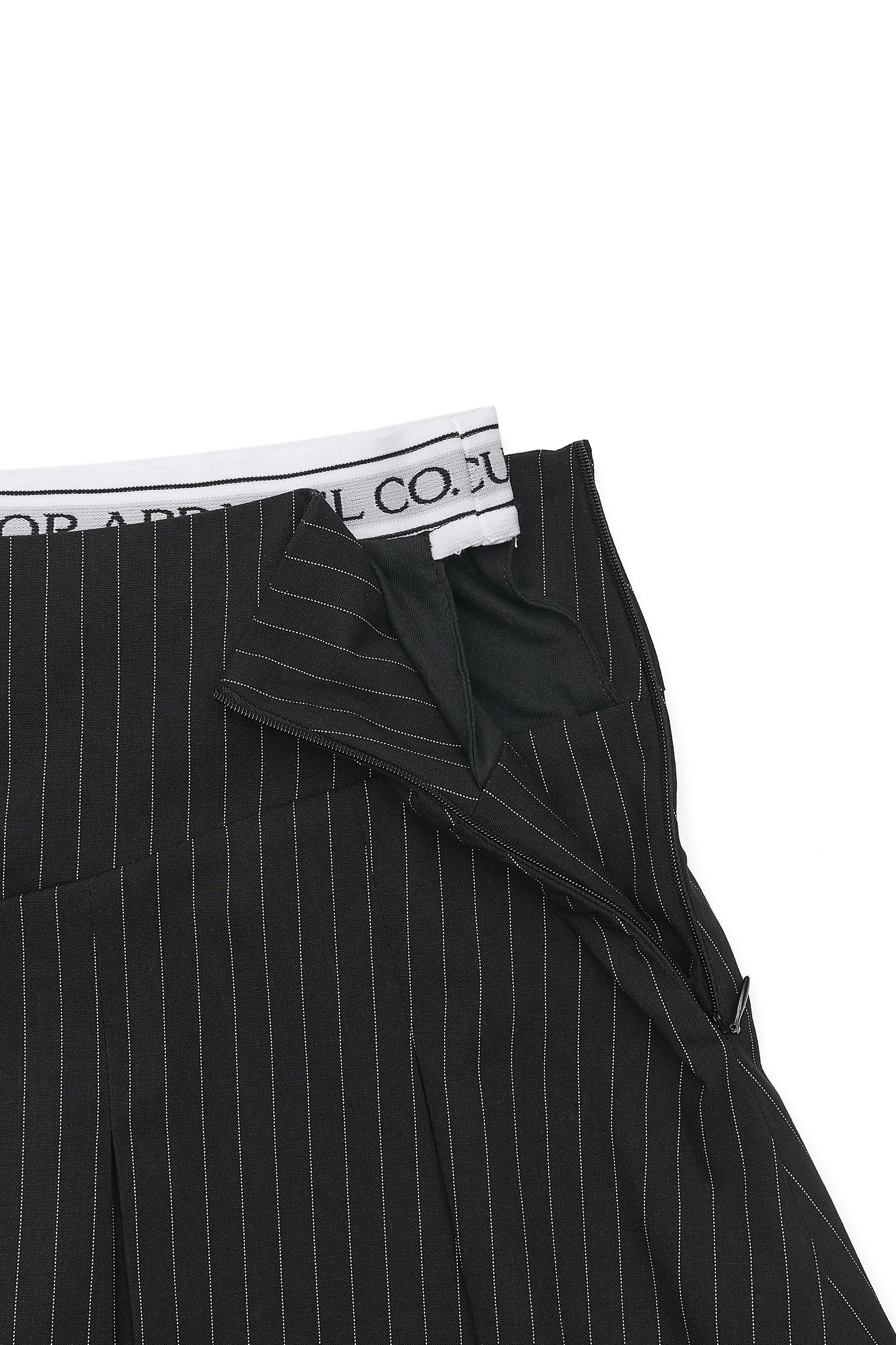 [NIGNING同款] Peekaboo Lowrise Skort Black Pin Stripe [NIGNING同款]