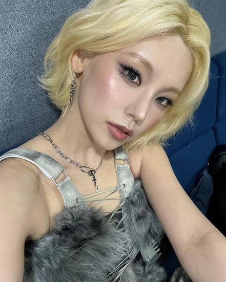 (yeji同款) OFUSE - pearl drop necklace(cross)