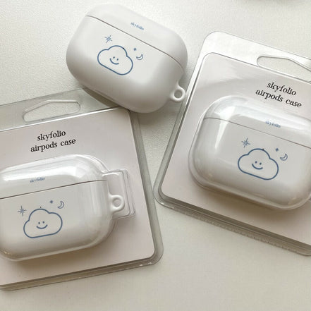 Skyfolio - whiteline cloud AirPods/ AirPods Pro Case