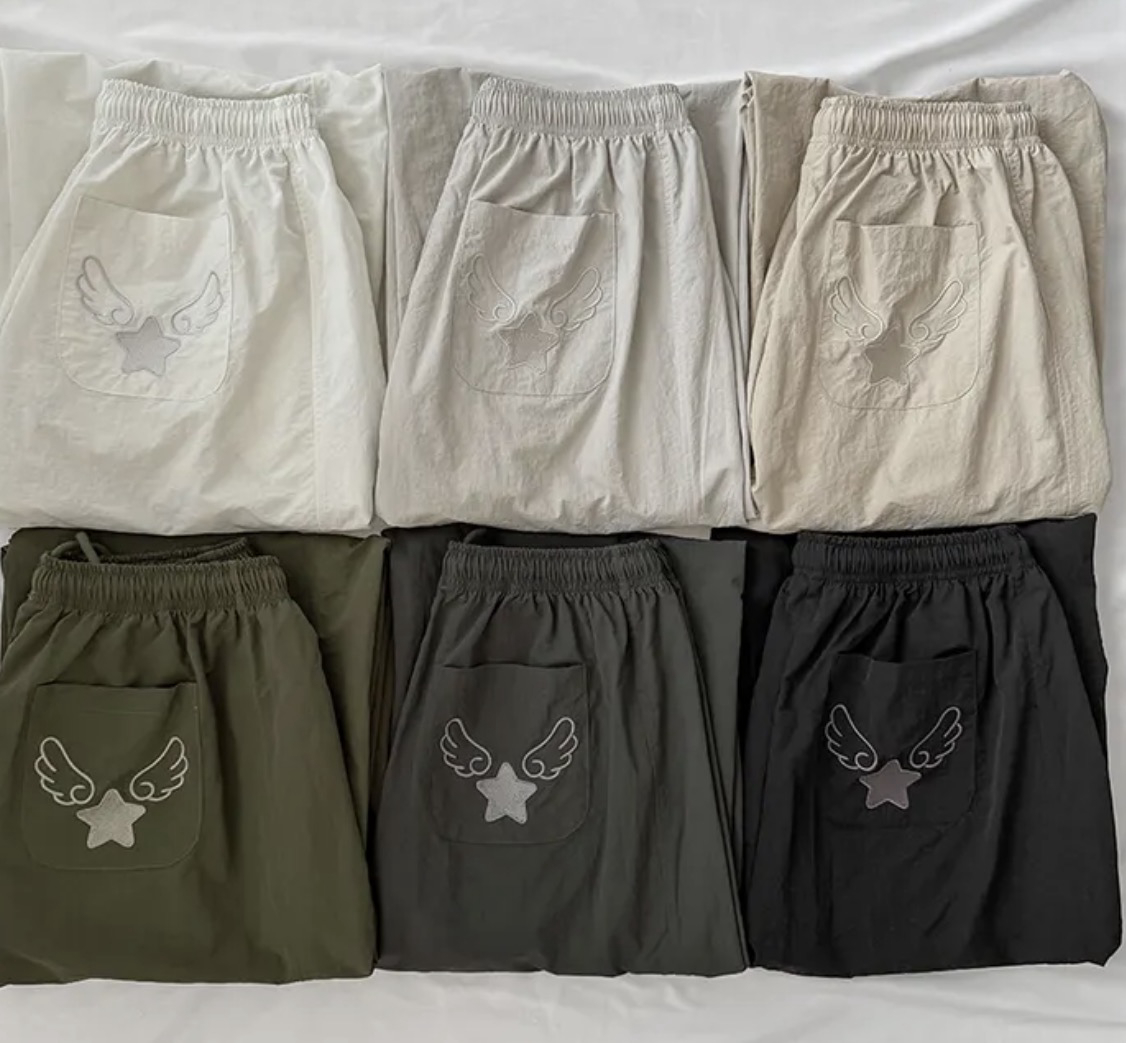 KR ANGEL WINGS NYLON PANTS (6 COLORS)