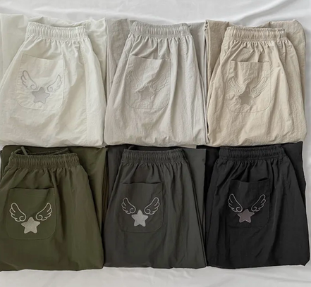 KR ANGEL WINGS NYLON PANTS (6 COLORS)
