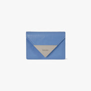 CRINKLE TRIANGLE ACCORDION POCKET D (STEEL BLUE)