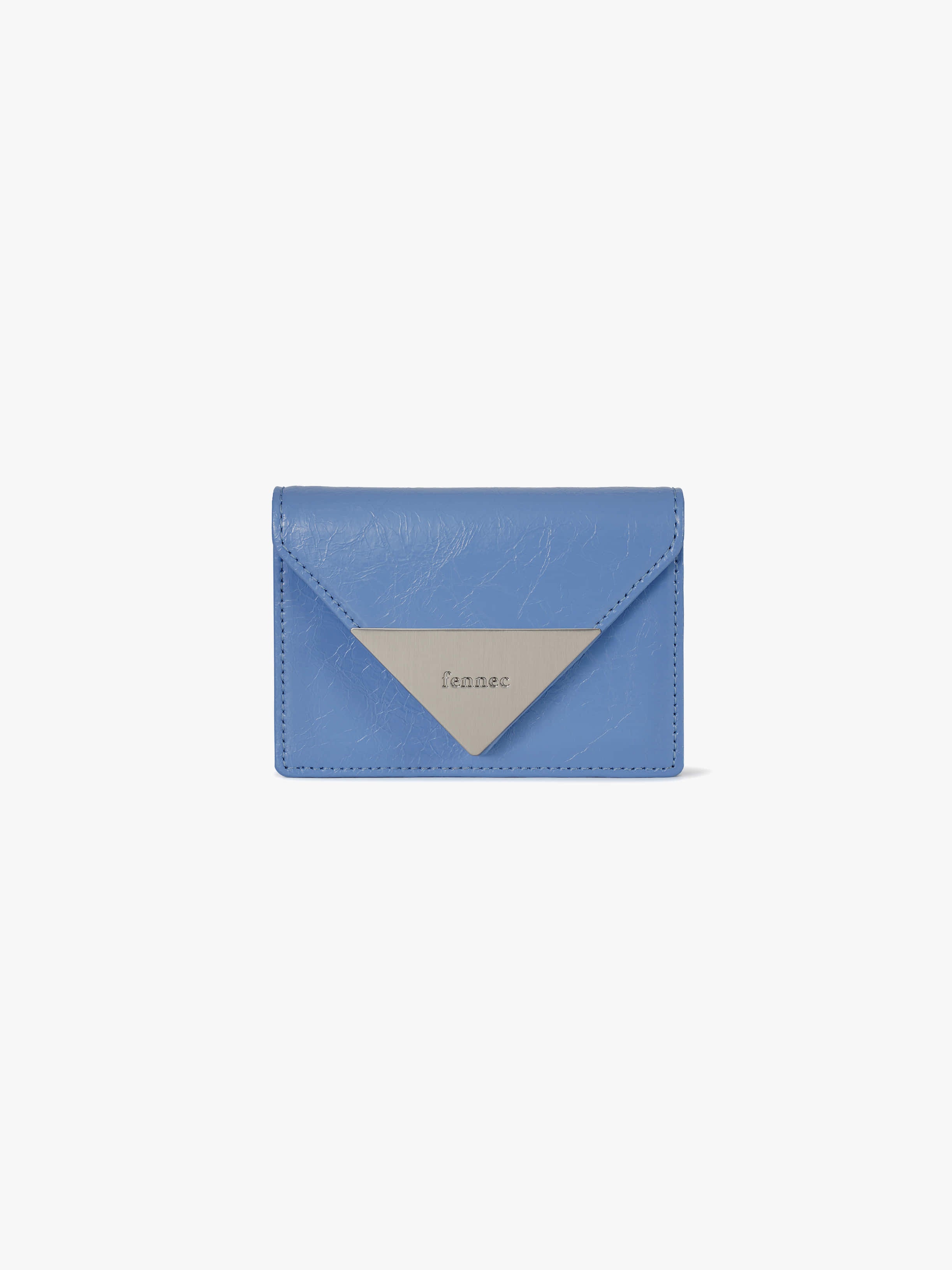 CRINKLE TRIANGLE ACCORDION POCKET D (STEEL BLUE)