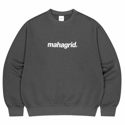 mahagrid - BASIC LOGO SWEATSHIRT (CHARCOAL)