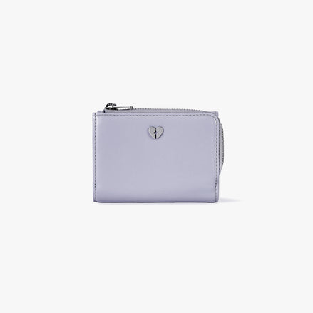 HEARTY ZIPPER WALLET (MISTY LAVENDER)