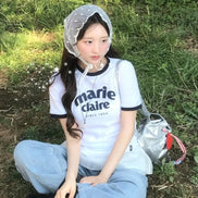 marie claire - marie ringer tshirt (white)