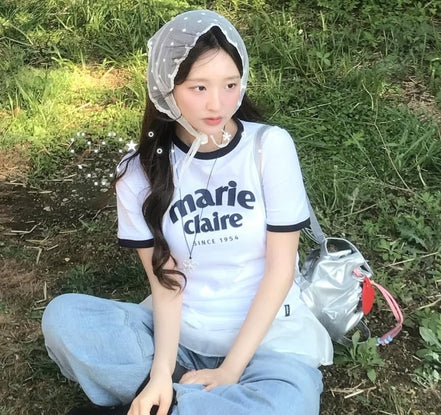 marie claire - marie ringer tshirt (white)