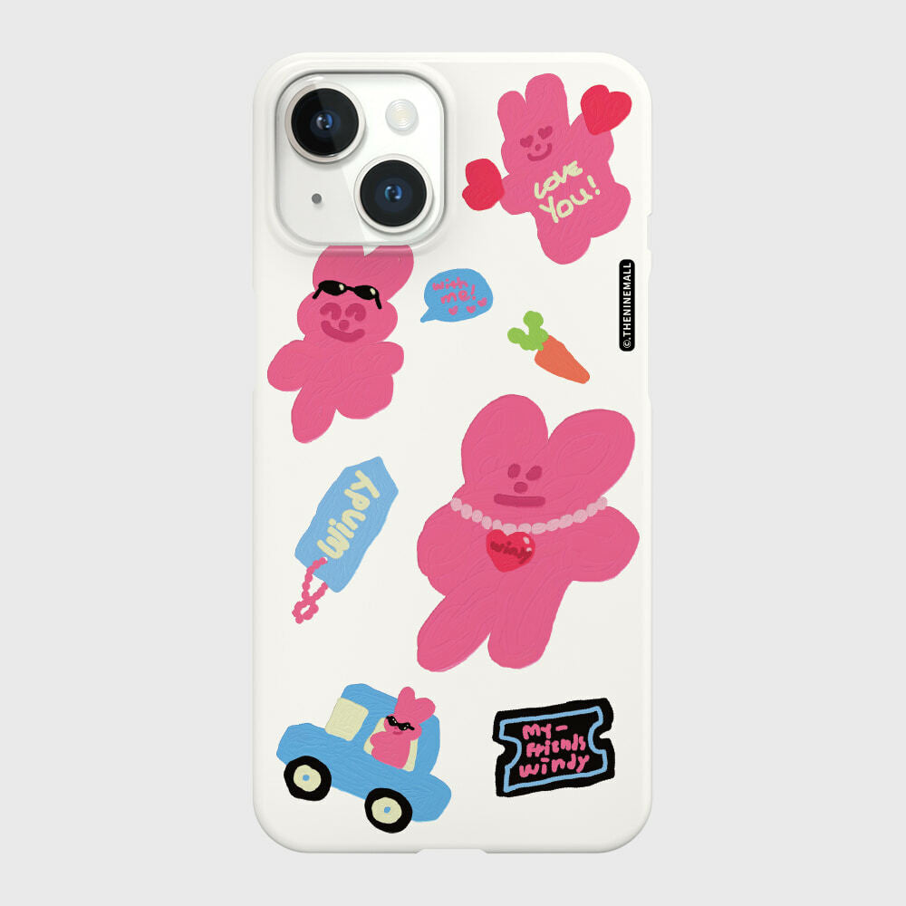 THE NINE MALL - windy painting sticker 硬殼