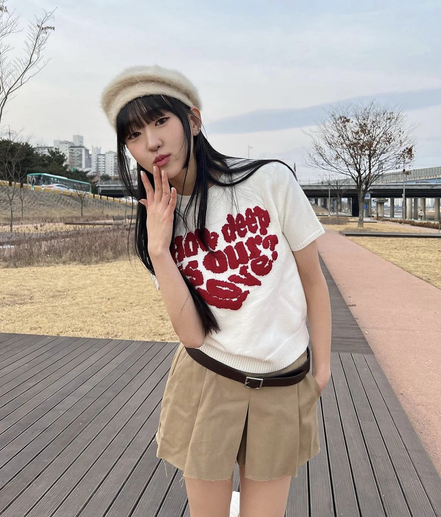 LUVISTRUE - DN BOUCLE LOVE KNIT(IVORY)