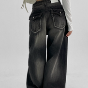 [KARINA同款] KR KARINA DENIM PANTS (2 COLORS)