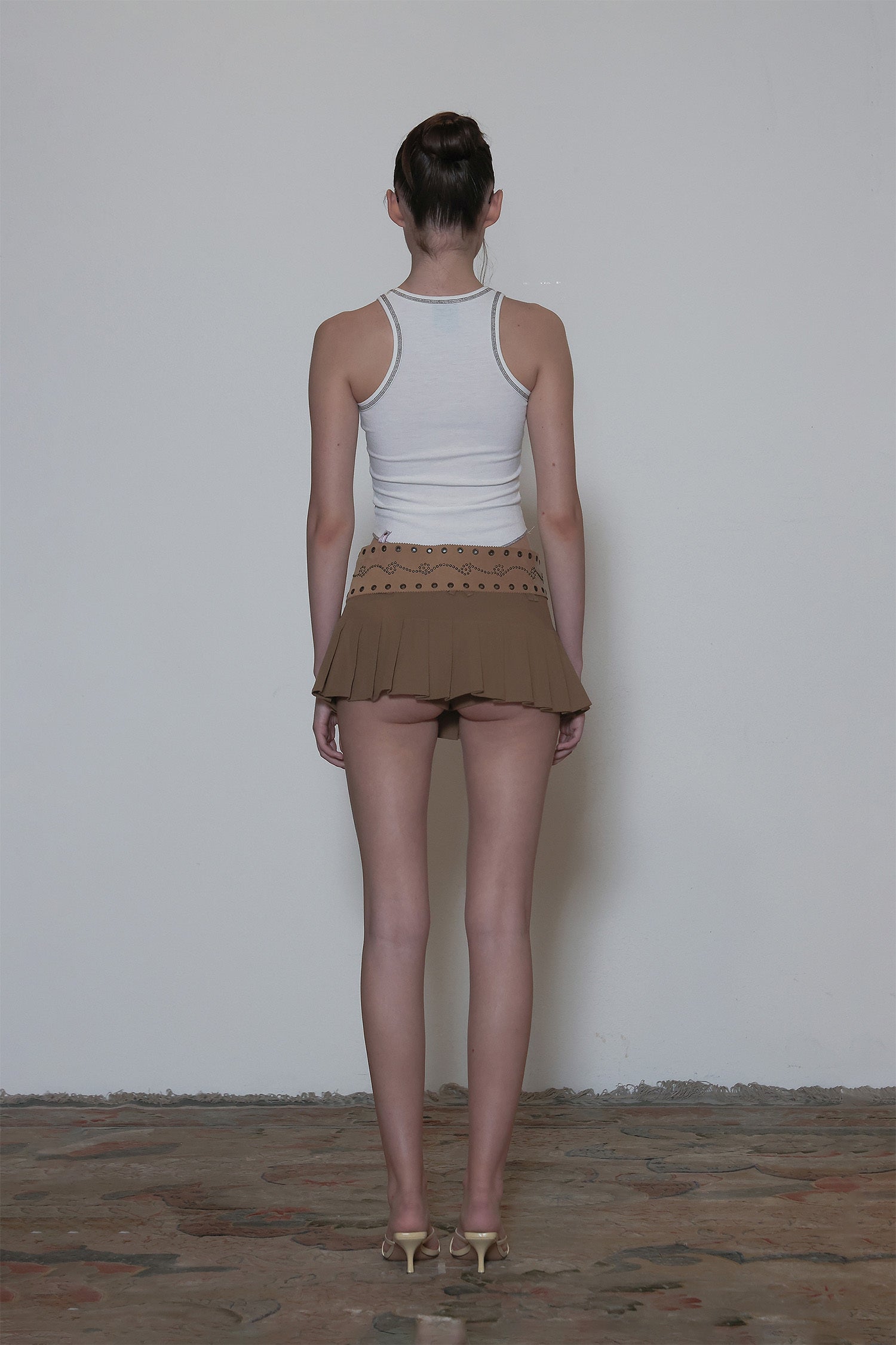 SCULPTOR - Maria Tear Drop Tank Top Dirty (Peach/Raw)