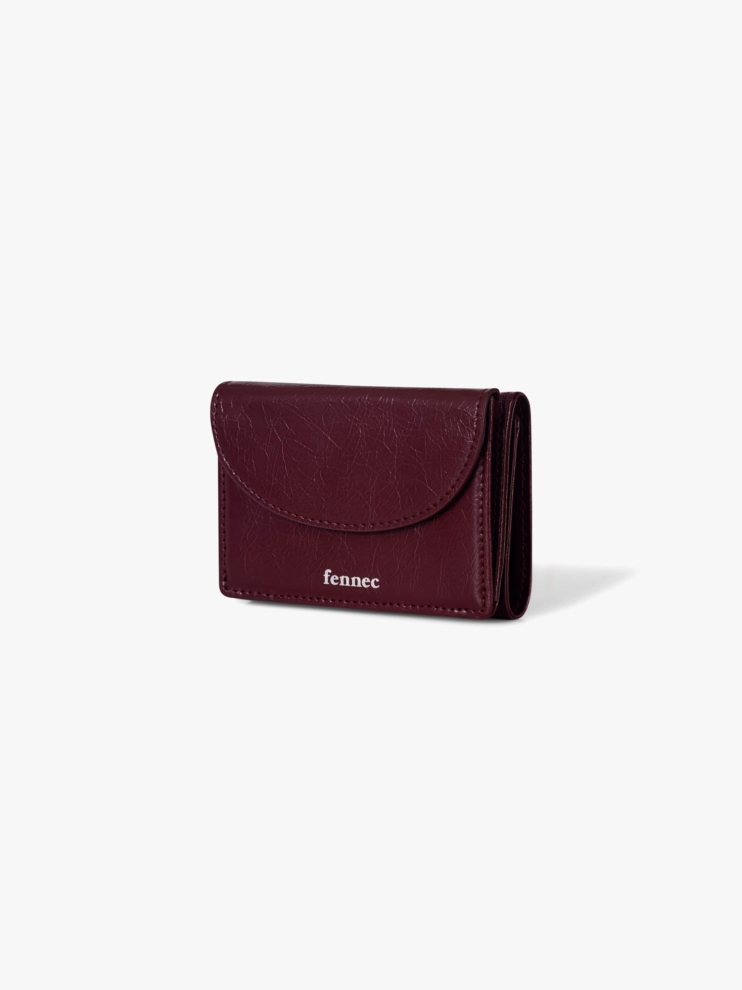 CRINKLE HALFMOON MINI WALLET (DEEP CHERRY)