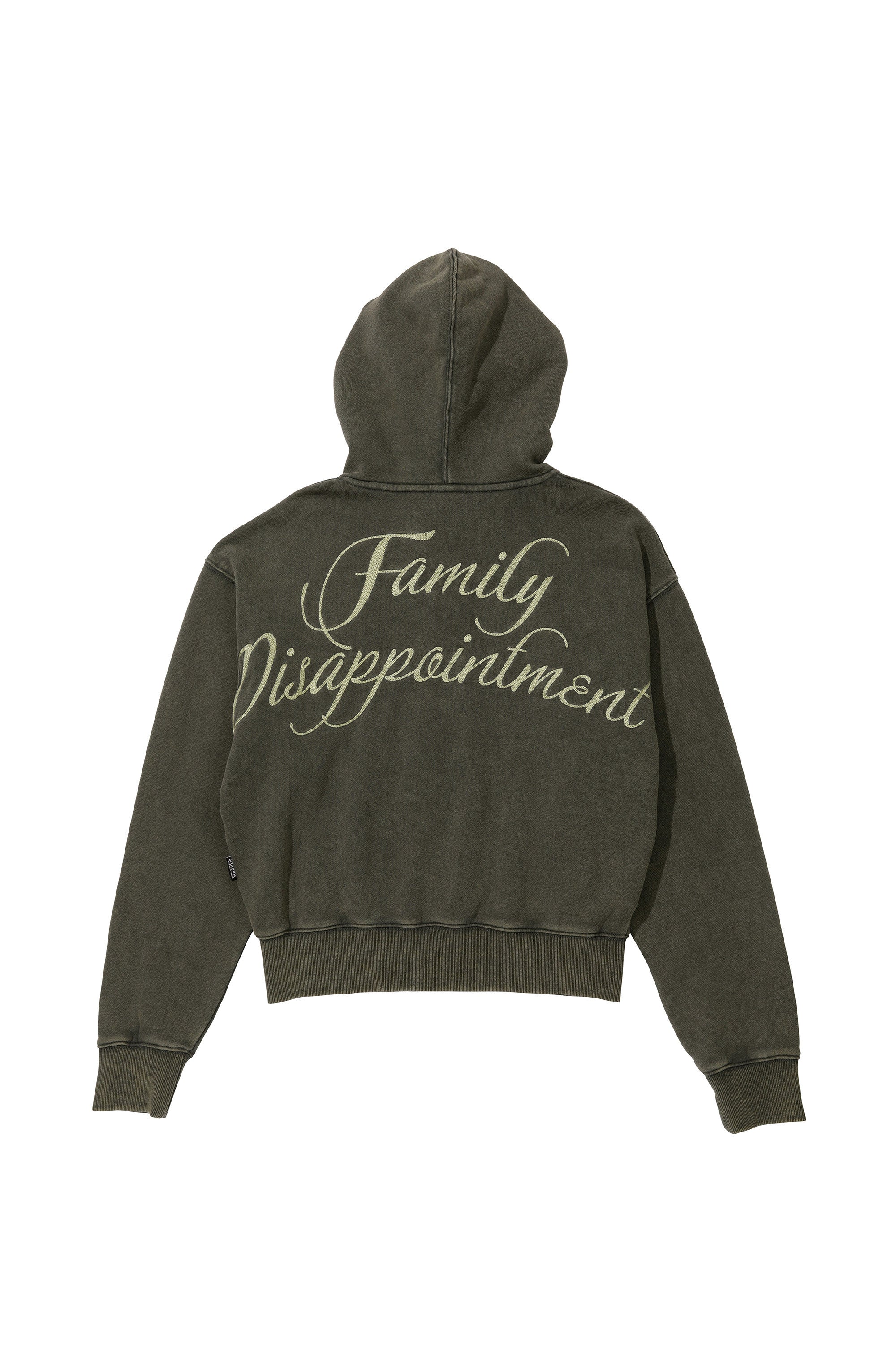 SCULPTOR - Bad Seed Washed Hoodie Zip-Up (Charcoal)