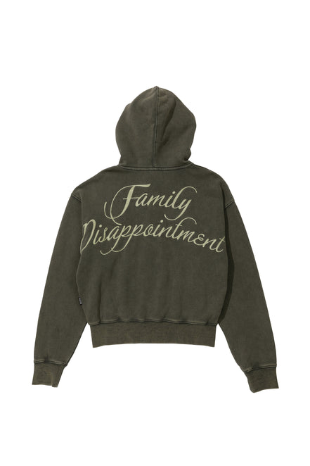 SCULPTOR - Bad Seed Washed Hoodie Zip-Up (Charcoal)