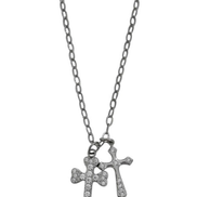 OFUSE - 24 winter - cubic cross necklace