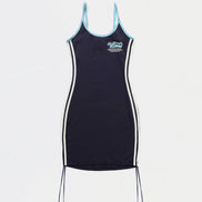 (現貨) badblood - Vintage Logo String Mini Dress - Navy