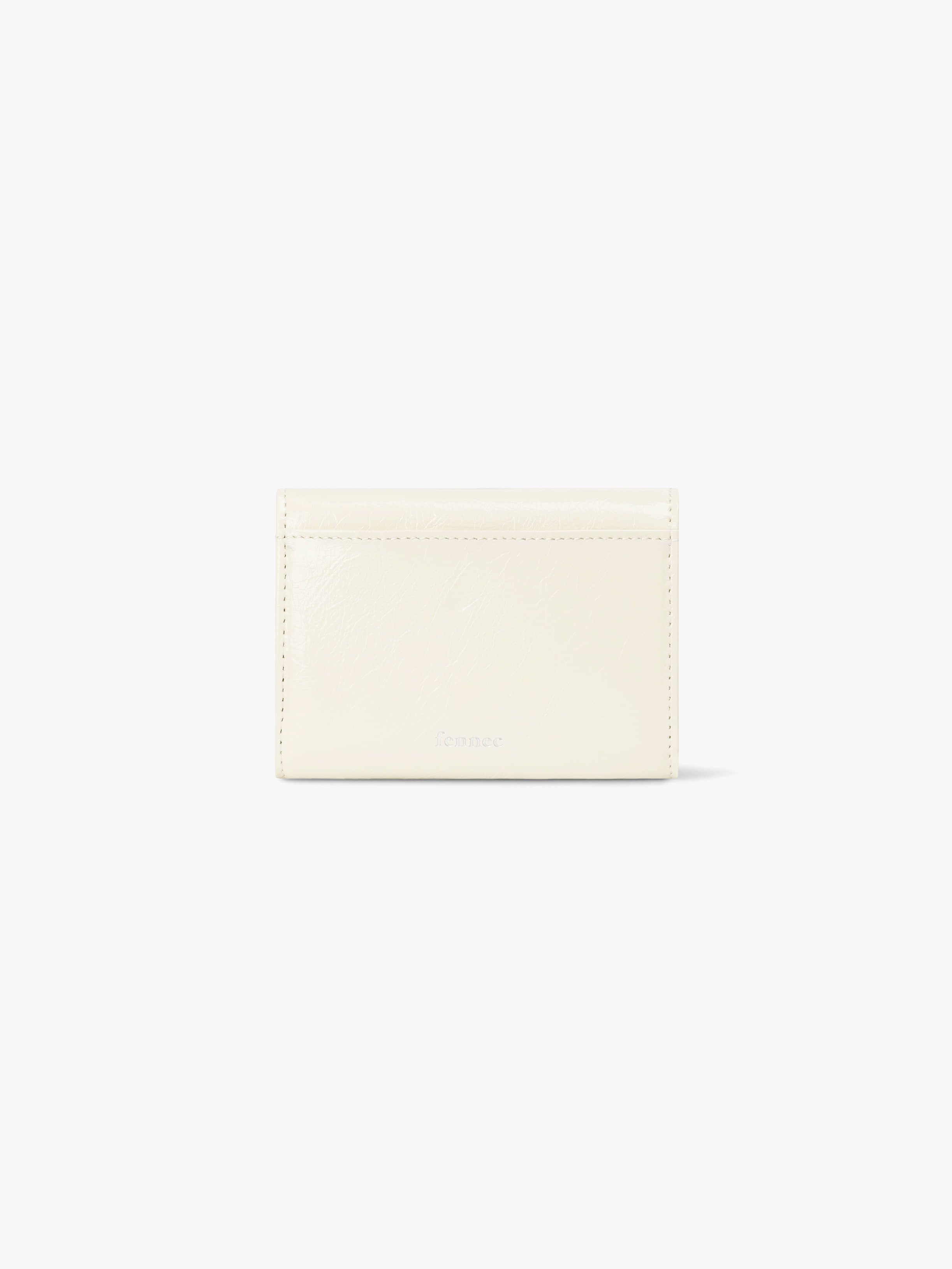 CRINKLE TRIANGLE DOCO WALLET (VANILLA)