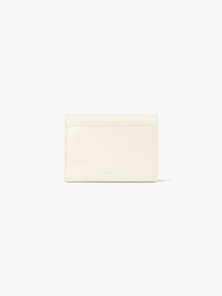 CRINKLE TRIANGLE DOCO WALLET (VANILLA)