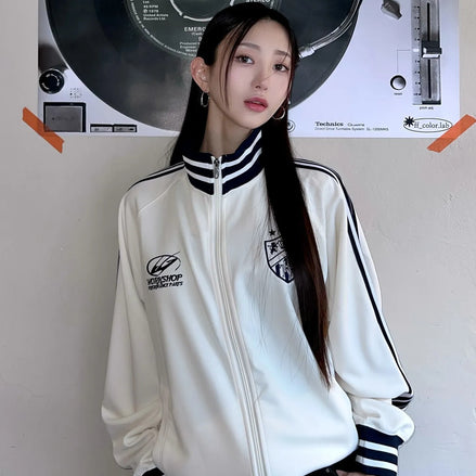 (unisex) travel - jersey travel Jacket (ivory)