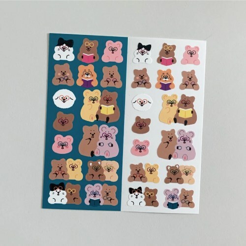 (現貨) GLASS FRIENDS STICKER 1EA