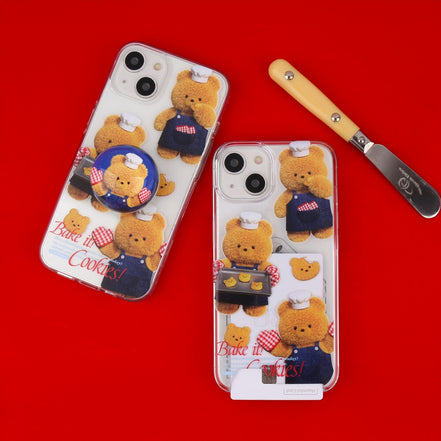 THE NINE MALL -pattern cookie gummy透明軟殼