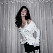 BAD BLOOD - Dont Be Scared Tie Cardigan (White)
