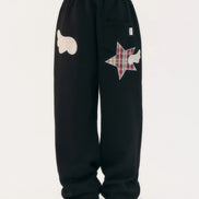 Angel Star Patch Pants (Black)