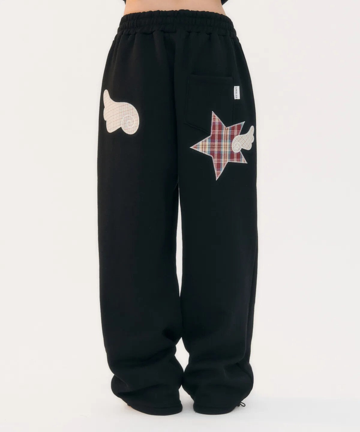Angel Star Patch Pants (Black)