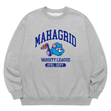 (現貨) MAHAGRID - COBY VARSITY SWEATSHIRT (GREY)