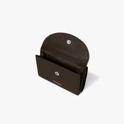 CRINKLE HALFMOON MINI WALLET (ESPRESSO)