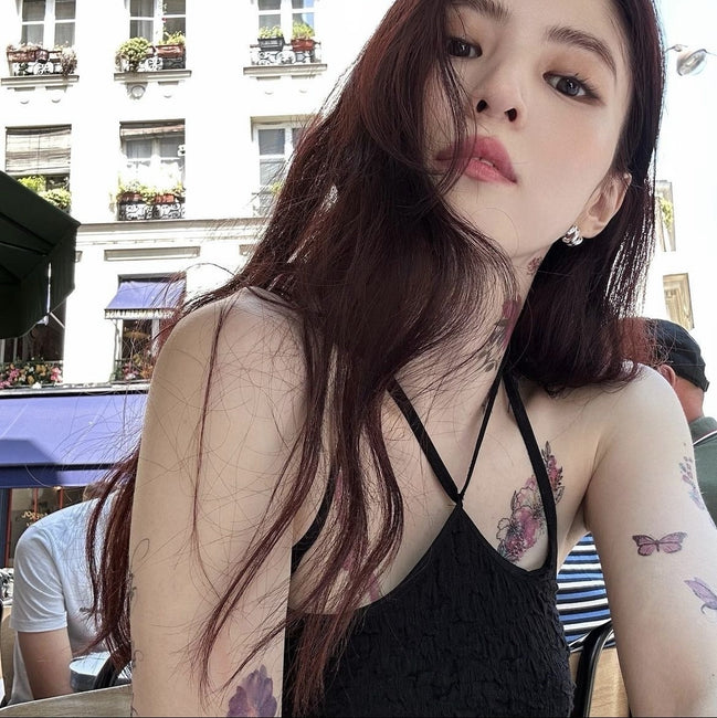 pain or pleasure - ORCHID TUBE TOP (BLACK)[韓素希同款]