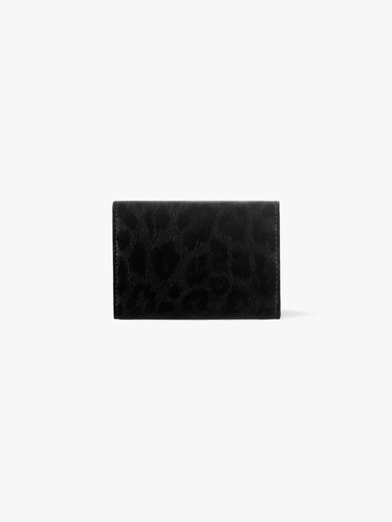 MATT TRIANGLE WALLET (LEOPARD BLACK)