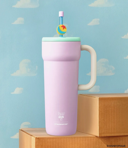 starbucks x toy story pink tumbler 710ml